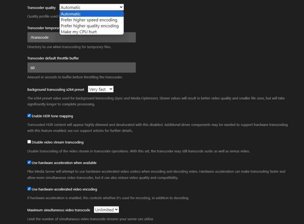 Plex Transcoding Performance Guide for NAS: Synology & TerraMaster 2 Plex Transcoder Quality