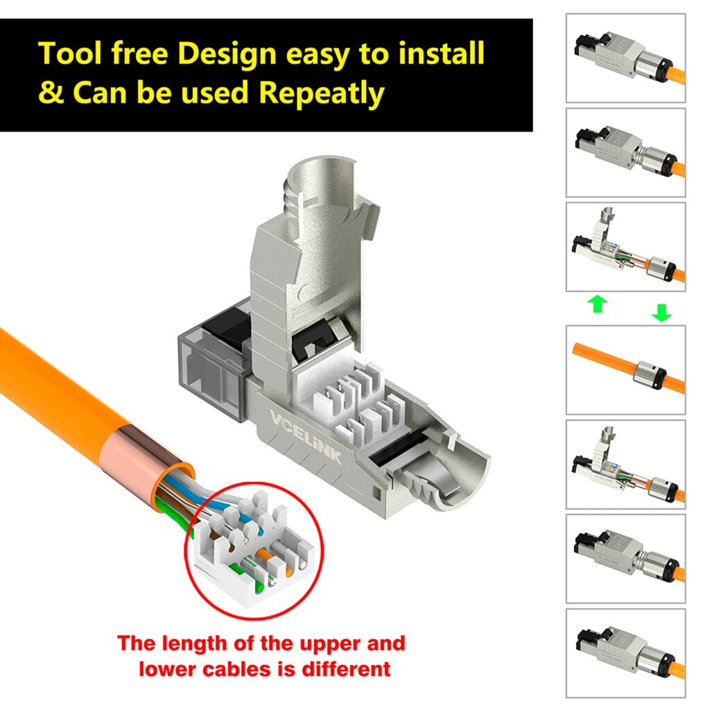 Tool Free Cat7 Network Plug 2