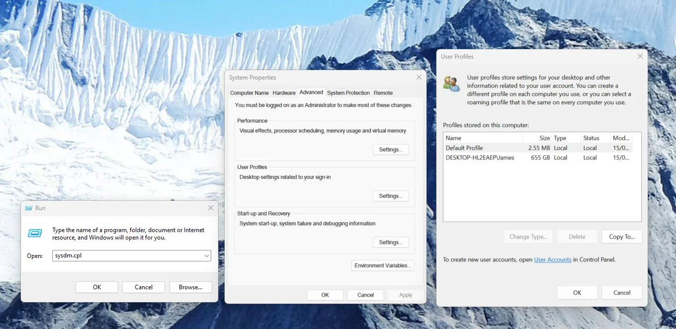 Windows Run Commands